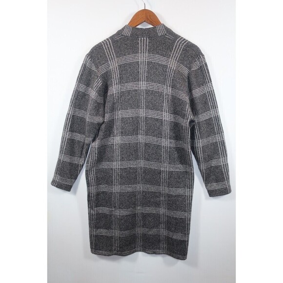 Vintage St. John Neiman Marcus Wool Cardigan Sweater Duster Gray 80s Mohair? 4 - Picture 9 of 9